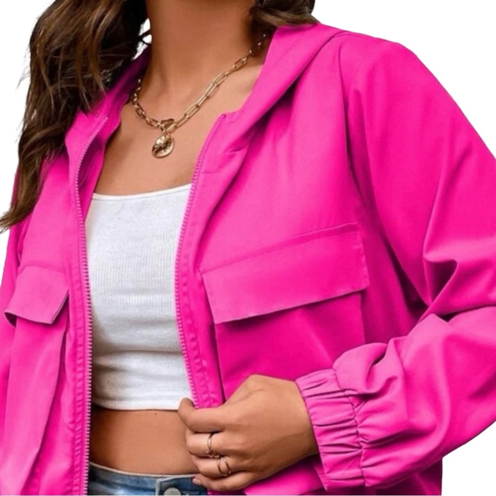 🩷 Pink Hooded Jacket 🩷 - Picture 5 of 7